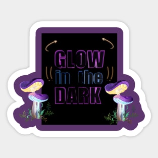 GLOWS IN THE DARK T SHIRT Sticker